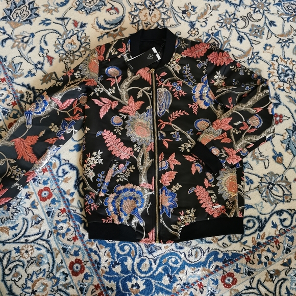 2/50 Guess big girl  Hayal Printed Bomber Jacket - Picture 4 of 11